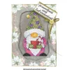 Diamond-Painting-Sticker, Winter-Wichtel, DIN A4, 4 Bogen