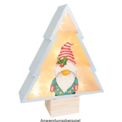 Diamond-Painting-Sticker, Winter-Wichtel, DIN A4, 4 Bogen