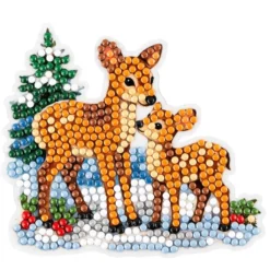 Diamond-Painting-Sticker, Winter/Weihnachten 3, DIN A4, 4 Bogen