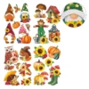 Diamond-Painting-Sticker, Zauberhafter Herbst, DIN A4, 4 Bogen