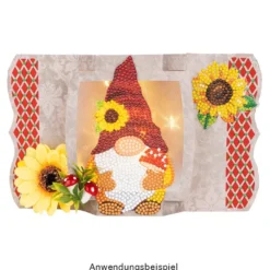 Diamond-Painting-Sticker, Zauberhafter Herbst, DIN A4, 4 Bogen