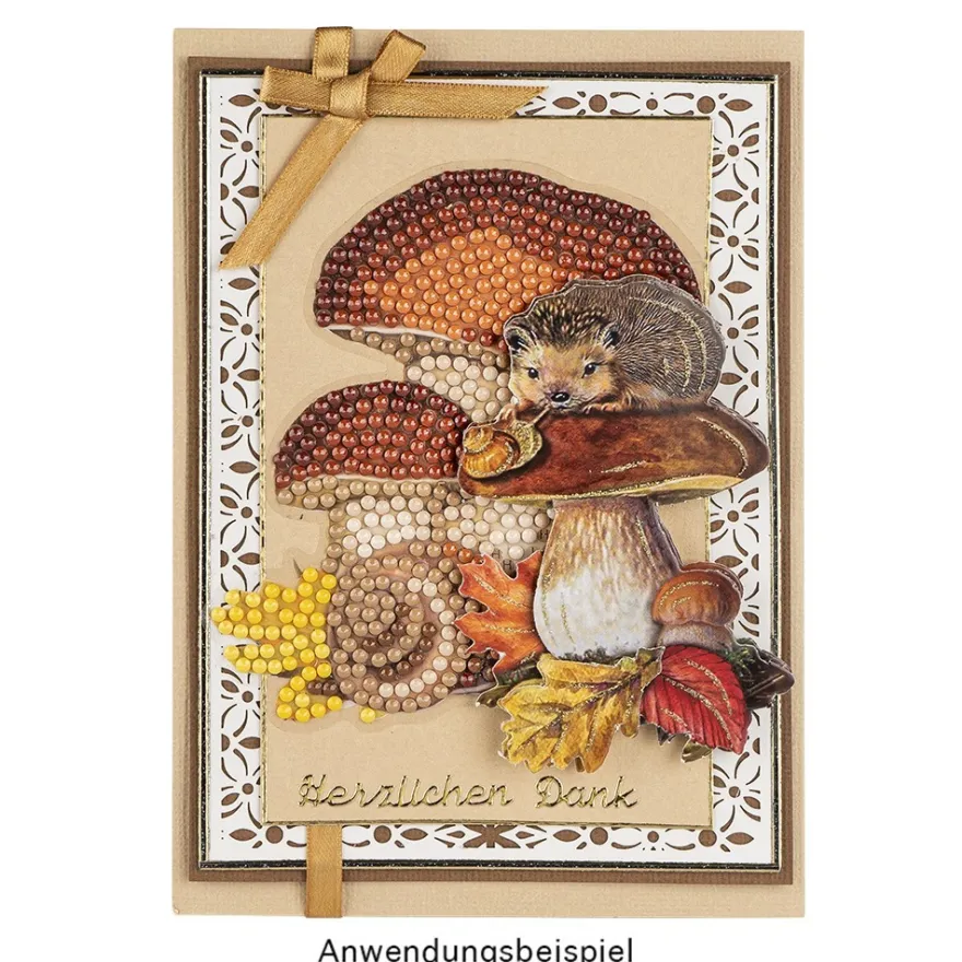 Diamond-Painting-Sticker, Zauberhafter Herbst, DIN A4, 4 Bogen