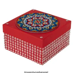 Diamond-Painting-Untersetzer, Mandala 2, inkl. Werkzeug & Zubehör, 12 Stück