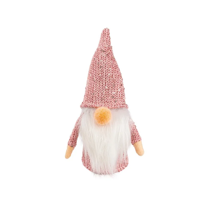 DIY-Wichtel, Smilla, 15cm hoch, 8-teilig, rosa mit Pailletten