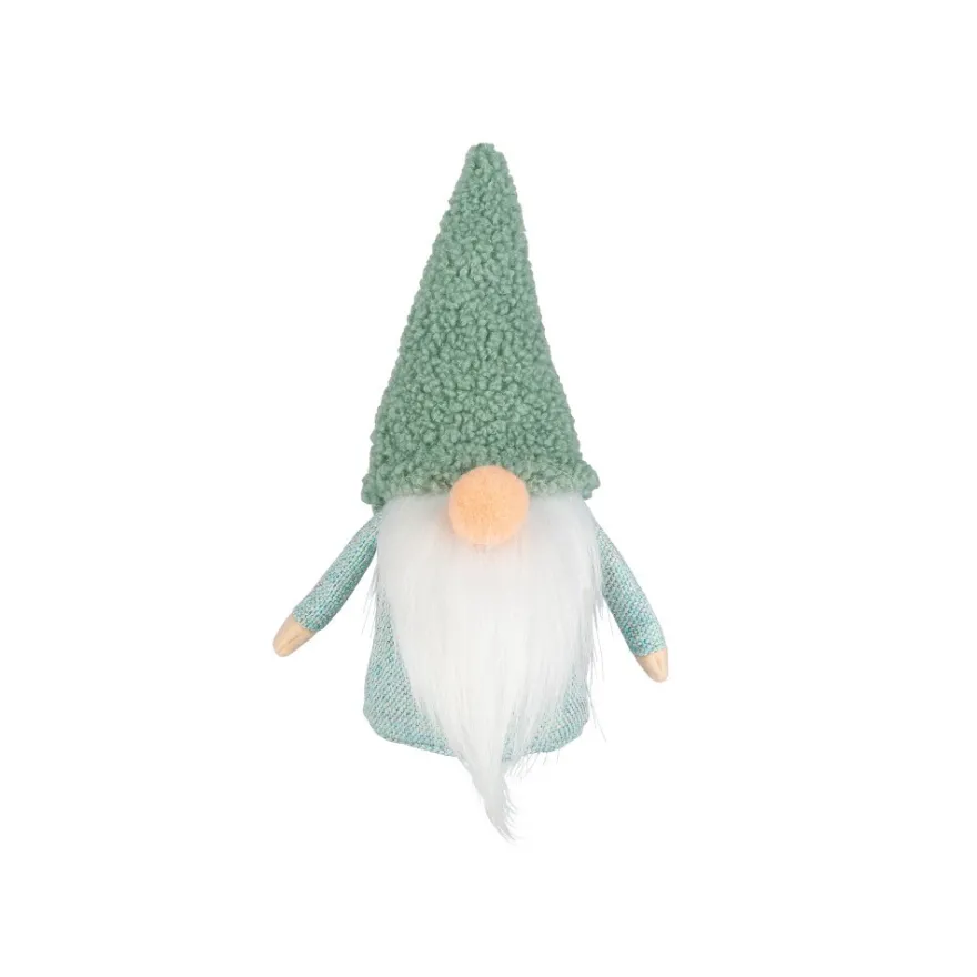 DIY-Wichtel, Tomte, 15cm hoch, 8-teilig, grüner Körper und Mütze