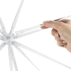 3-D LED-Stern zum Zusammenstecken, Ø50cm, 14 Strahlen mit je 1 LED, inkl.Timer