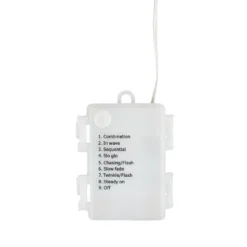 3-D LED-Stern zum Zusammenstecken, Ø50cm, 14 Strahlen mit je 5 LEDs, warmweiß, inkl. Timer