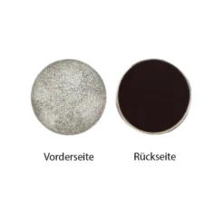 3-D Magnete, silber diamantiert, Ø 2,5cm, 8,5mm hoch, 6 Stück