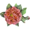 3-D Motiv, Blüte 3, Gold-Gravur & Glimmerlack, 8cm
