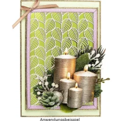 3-D Motive, Adventskerzen, 7,5-9,5cm, 10 Motive