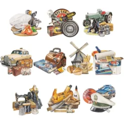 3-D Motive, Berufe, 7-10cm, 10 Motive