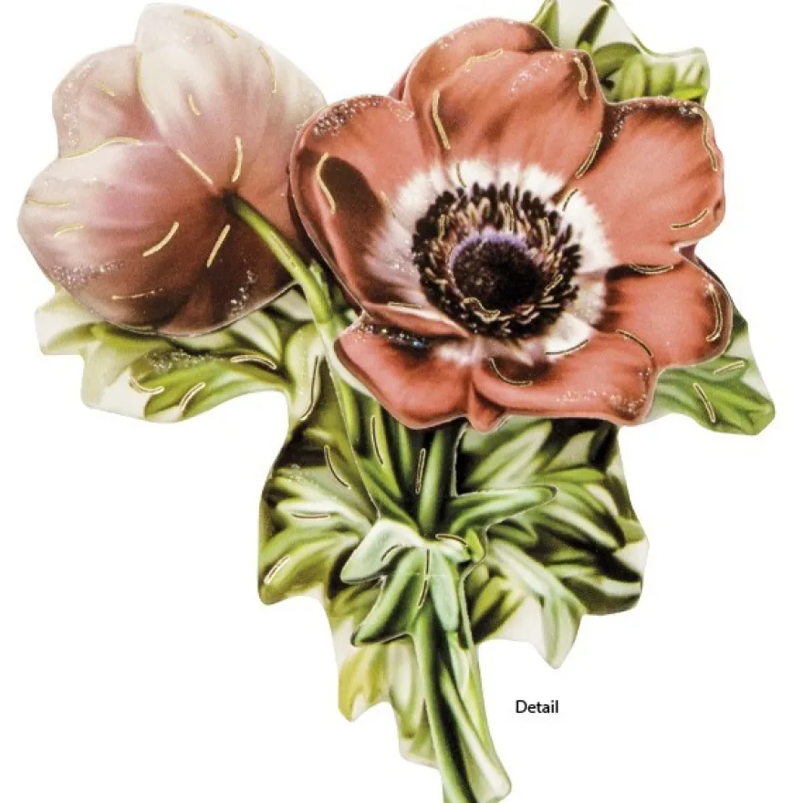 3-D Motive, Blüten de luxe, Gold-Gravur, 5,5-7,5cm, 10 Motive