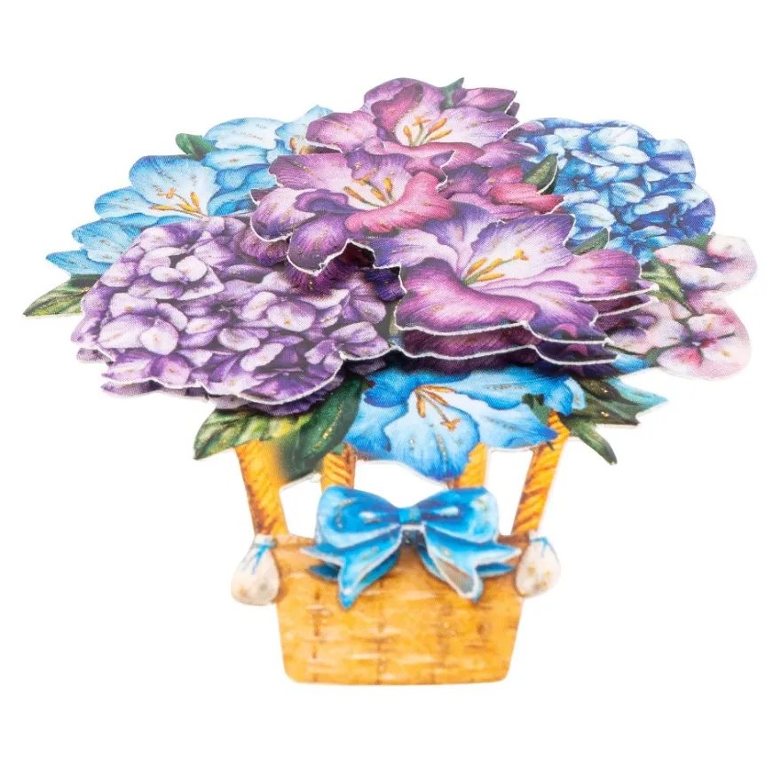 3-D Motive, Blumen-Ballons, 6,7-9,7cm, 10 Motive