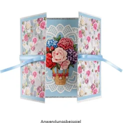 3-D Motive, Blumen-Ballons, 6,7-9,7cm, 10 Motive