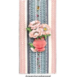 3-D Motive, Blumen-Deko, 6-10cm, 10 Motive