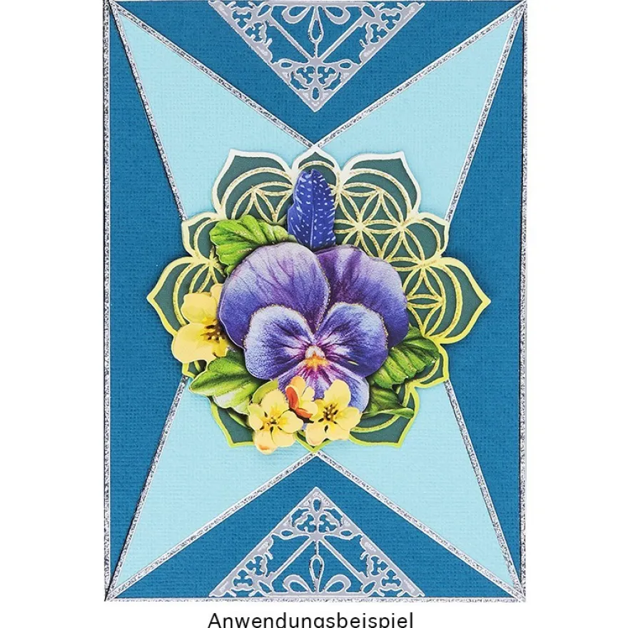 3-D Motive, Blumen der Liebe und des Lebens, 8-9,5cm, 10 Motive