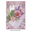 3-D Motive, Blumen in Blau-Violett 4, 7-10cm. 10 Motive