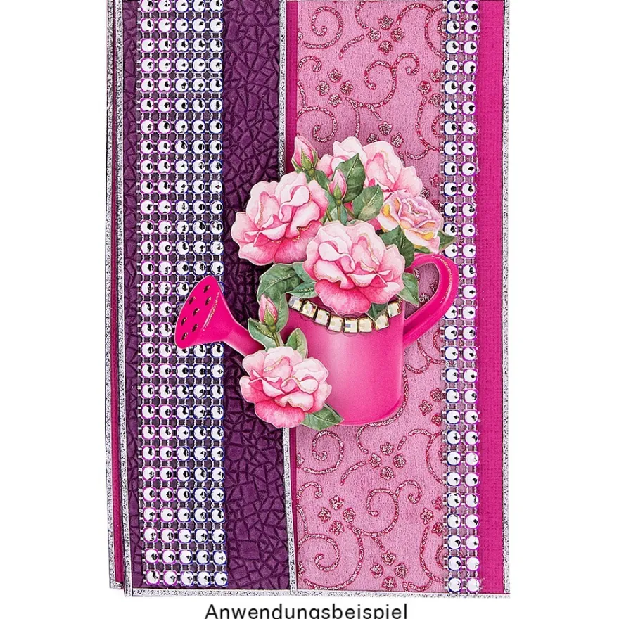 3-D Motive, Blumen in Kannen, 7-9cm, 10 Motive