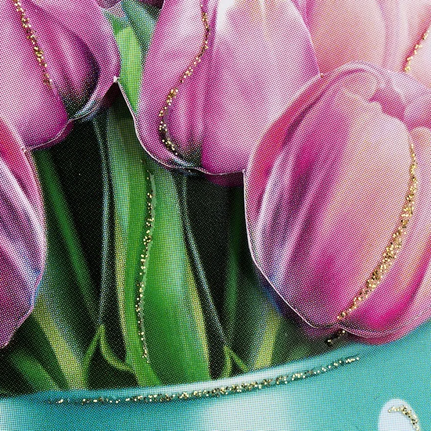 3-D Motive, Blumen in Kannen, 7-9cm, 10 Motive