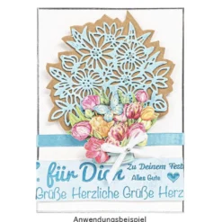 3-D Motive, Blumen in Kannen 2, 7,5-10,5cm, 10 Motive