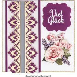 3-D Motive, Blumen in Pastell, 6,5-11,5cm, 10 Motive