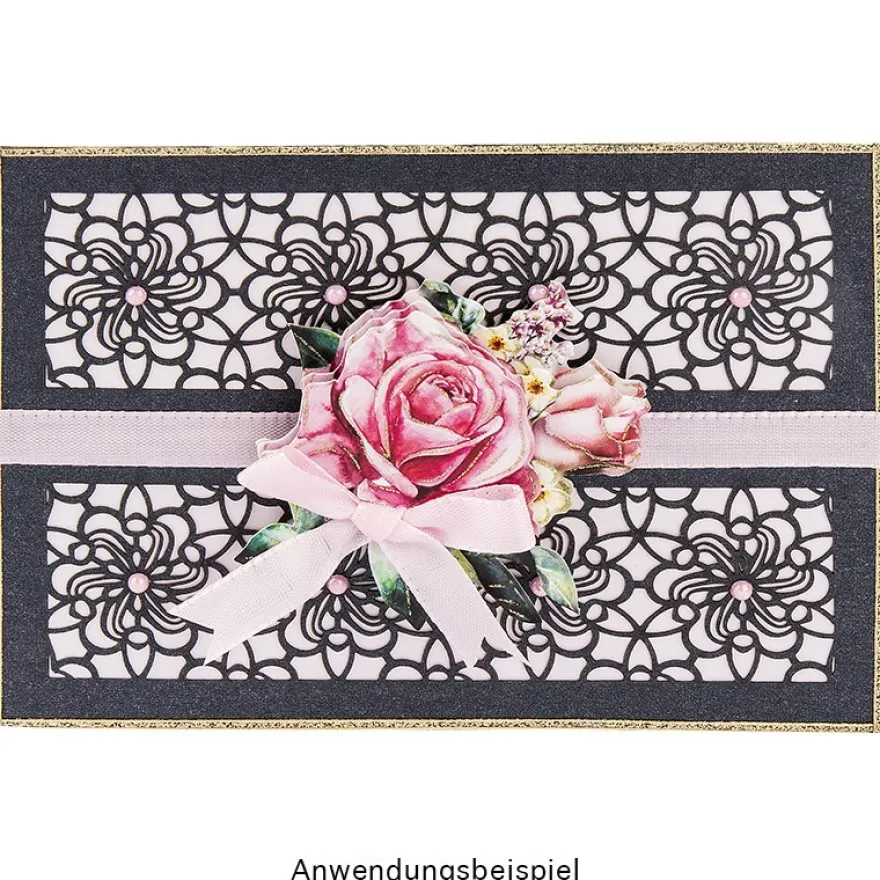 3-D Motive, Blumen in Pastell, 6,5-11,5cm, 10 Motive