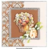 3-D Motive, Blumen in Vase, 9cm x 9cm, 10 Motive