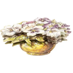 3-D Motive, Blumen in Vase, 9cm x 9cm, 10 Motive