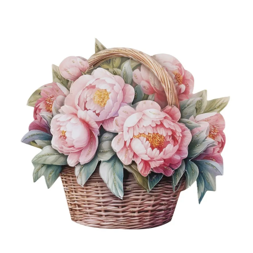 3-D Motive, Blumenkörbe, 8-9cm, 10 Motive