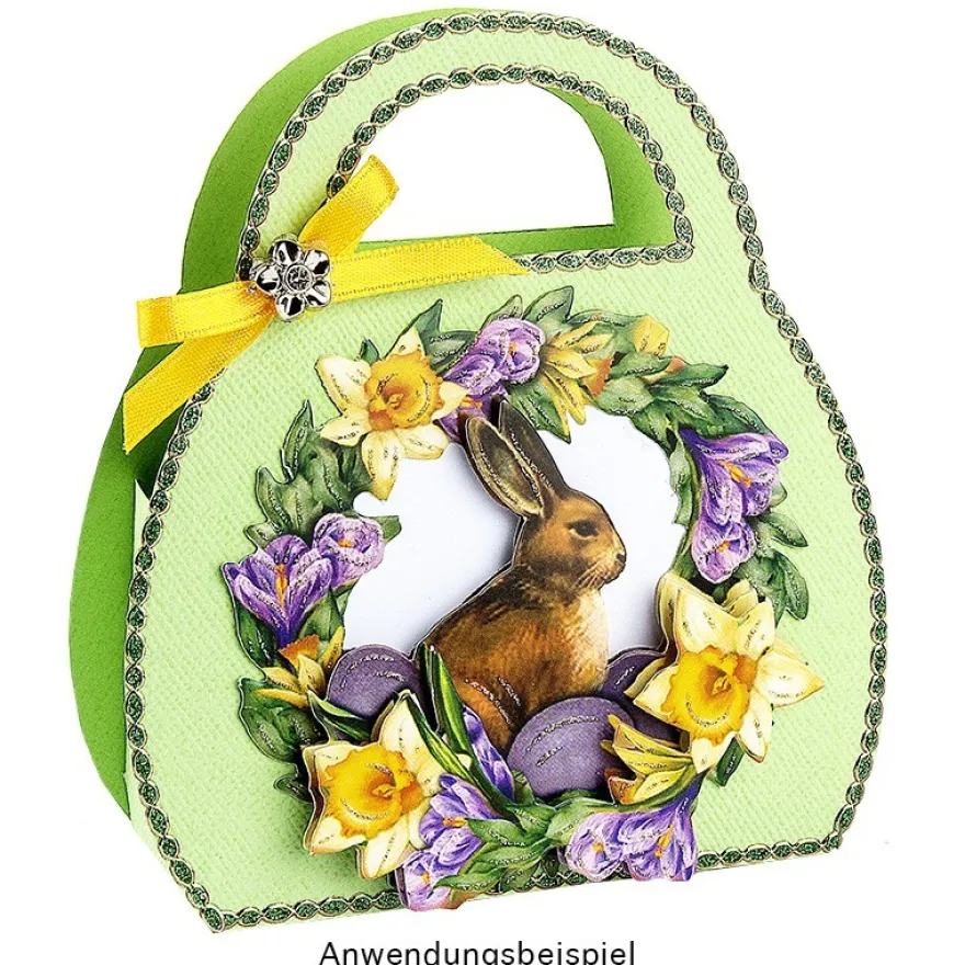 3-D Motive, Blumenkränze Frühjahr, 8-8,5cm, 10 Motive