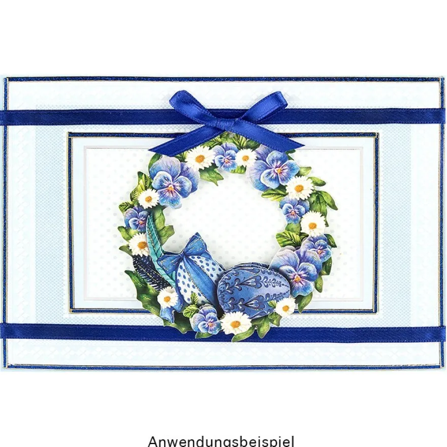 3-D Motive, Blumenkränze Frühjahr, 8-8,5cm, 10 Motive
