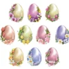 3-D Motive, Blumen mit Ei, 7-10cm, 10 Motive