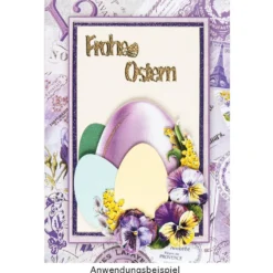 3-D Motive, Blumen mit Ei, 7-10cm, 10 Motive