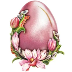3-D Motive, Blumen mit Ei, 7-10cm, 10 Motive