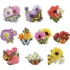 3-D Motive, Blumen & Schmetterlinge, Gold-Gravur, 8cm, 10 Motive
