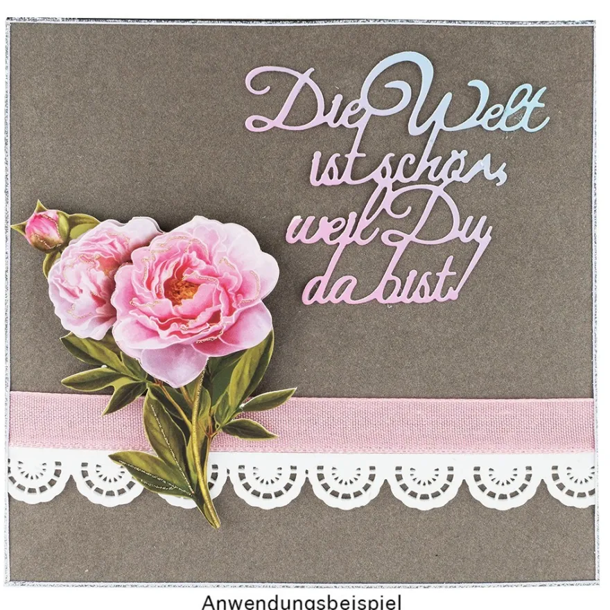 3-D Motive, Blumen-Sträußchen, 5,5-11cm, 10 Motive
