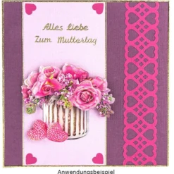 3-D Motive, Bouquets in Vasen, 7-9,5cm, 10 Motive