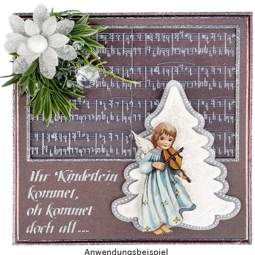 3-D Motive Deluxe, Tanne & Engelchen, 8,5-10,5cm, 10 Motive
