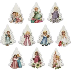 3-D Motive Deluxe, Tanne & Engelchen, 8,5-10,5cm, 10 Motive