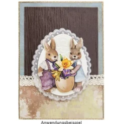 3-D Motive Deluxe, Zauberhafte Osterzeit 1, 8-10cm, 10 Motive
