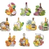 3-D Motive, Drinks & Cocktails, 7-9,5cm, 10 Motive