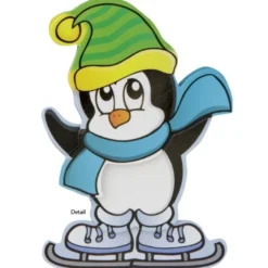 3-D Motive, Drollige Pinguine, 5,5-9cm, 10 Motive