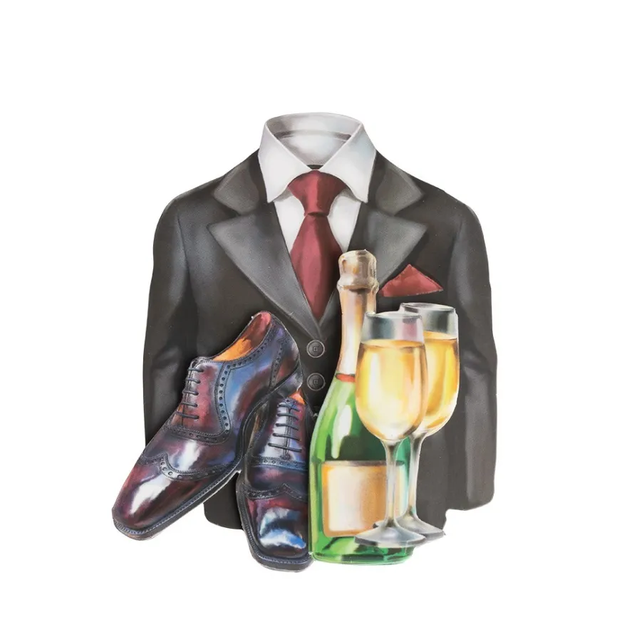 3-D Motive, Elegante Herren-Klassiker 7,5-10cm, 10 Motive