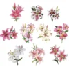 3-D Motive, Elegante Lilien, 7-9cm, 10 Motive