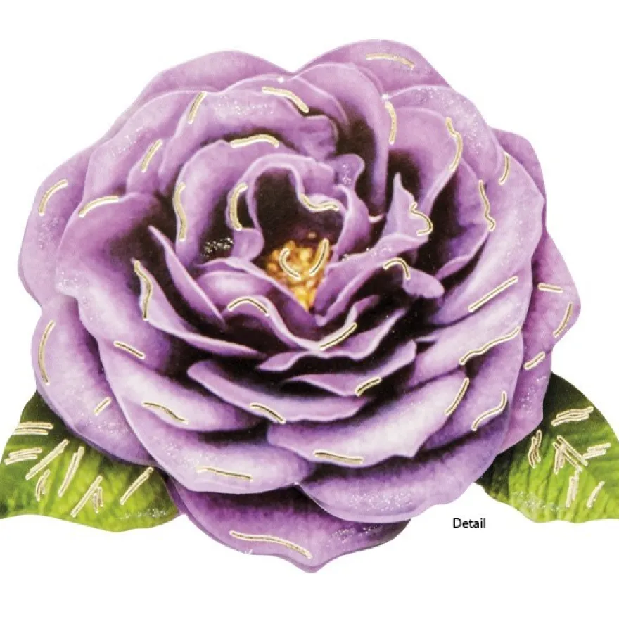 3-D Motive, Elite Blüten, Gold-Gravur, 5,5-7,5cm, 10 Motive
