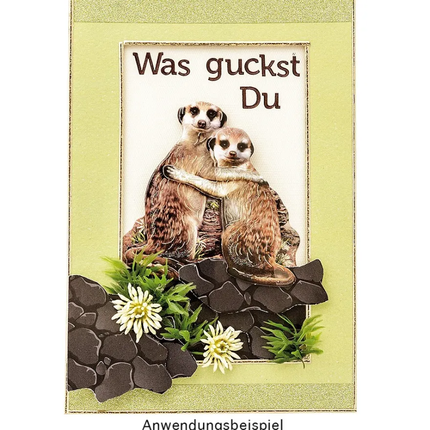 3-D Motive, Erdmännchen-Welt, 7cm, 10 Motive