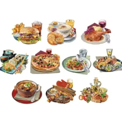 3-D Motive, Essen & Trinken, 7-10cm, 10 Motive