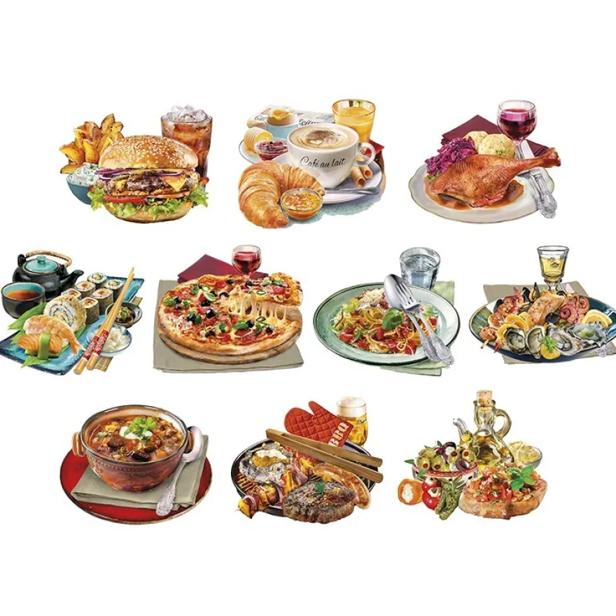 3-D Motive, Essen & Trinken, 7-10cm, 10 Motive