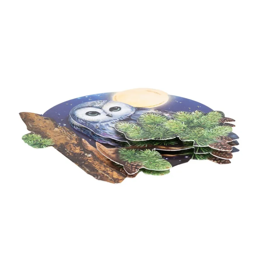 3-D Motive, Eulen, 6,5-9cm, 10 Motive