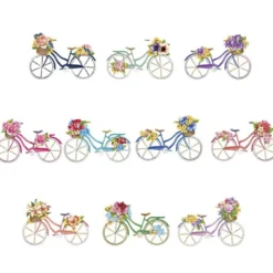 3-D Motive, Fahrräder, 9-13,5cm, 10 Motive